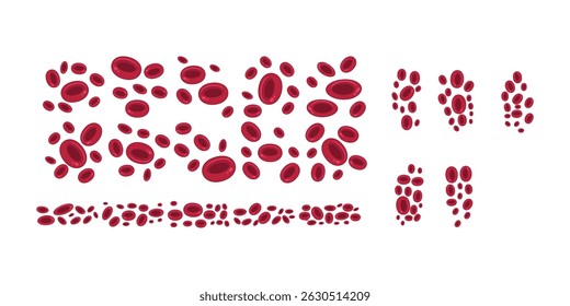 Colección de Vector de glóbulos rojos