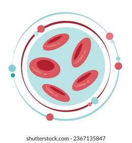 Red blood cells vector illustration graphic icon symbol