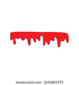 red blood dripping design element