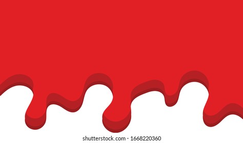 Red Blood dripping down. vector illustration
