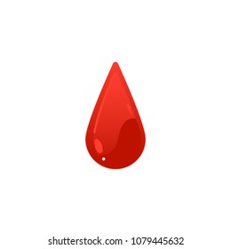 Red Blood Drop Icon Cartoon Colorful Stock Vector (Royalty Free ...