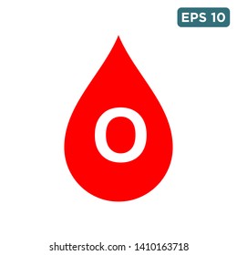 red blood drop icon vector design template