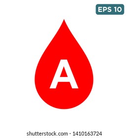 red blood drop icon vector design template