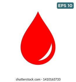red blood drop icon vector design template