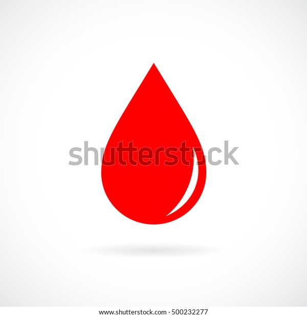 赤い血滴のアイコン 赤い血液滴のベクターイラスト のベクター画像素材 ロイヤリティフリー