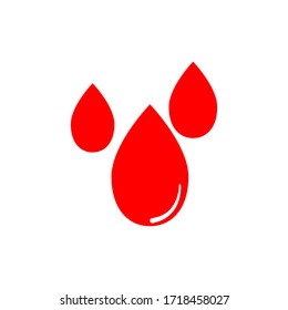 Ilustración gráfica del vector de la sangre roja