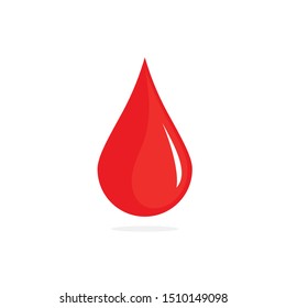 Red blood drop vector illustration EPS 10