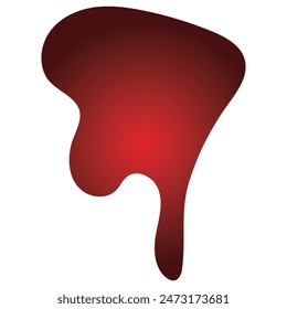 Red blood drop vector. Template blood drop with white background. vector illustration.