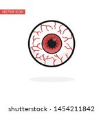 red blood eyeball human vector