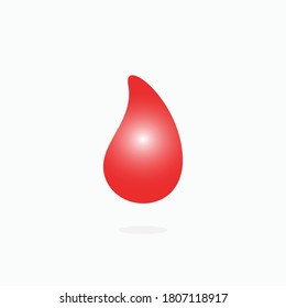 Red Blood Illustration. Logo Template - Vector.