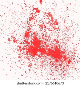 red blood spatter background vector illustration