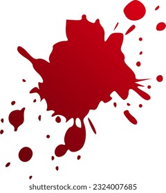 Roter Fleck mit Blutspender, Vektorgrafik