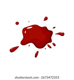 vetor de respingos de sangue vermelho com forma de gota orgânica e efeito de horror dramático