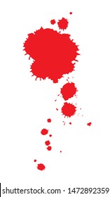 red blood, vector illustration, white background
