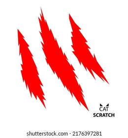 Ilustración del Vector Scratch de Cuchillo Sangriento Rojo EPS 10