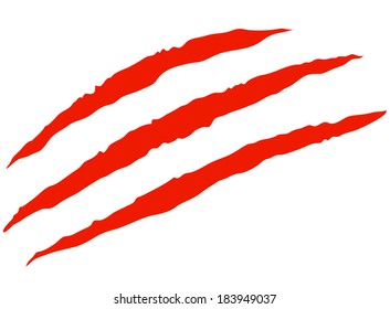 Red Bloody Claw Scratches Vector Illustration Stock Vector Royalty Free 183949037 - sangre blood roblox