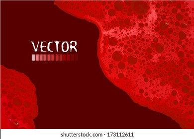 Red bloody puddle. Vector