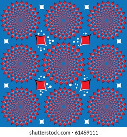Red Bloom Boomers  (motion illusion)