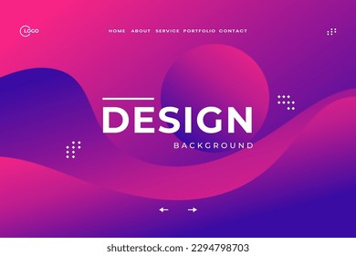 Red Blue 3D Background Modern Wave curve abstract presentation, adorned with abstract decoration, halftone gradients, and 3D vector illustration, is an ideal choice for a landing page website.
