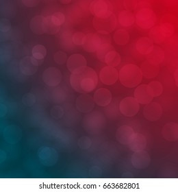 Red and Blue abstract Bokeh vector background
