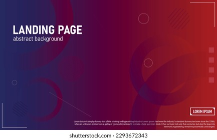 Red and blue abstract gradient background. Dynamic shapes composition. For background, banner, or layout, web sites, social media posts, covers, banners, labels. eps 10 vector