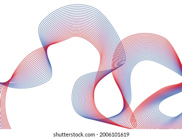 red and blue abstract line art background