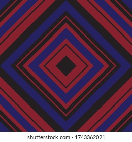 Red and Blue Argyle diagonal striped seamless pattern background suitable for fashion textiles, graphics