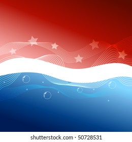 red blue background