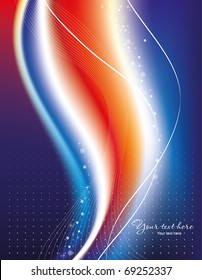 Red and blue background