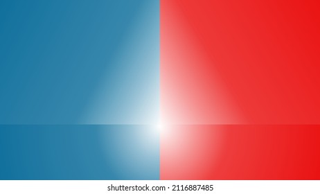 Red and blue background with gradations in each color. Suitable for use as a background with objects that are opposite each other - Vector