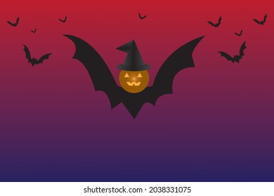 red blue background vector halloween poster background for celebration trick or treat party halloween costume artificial jack-o-lantern torch-lighting haunted house