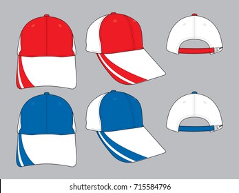 Similar Images, Stock Photos & Vectors of baseball caps - in red, white ...