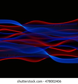 Red Blue black vector design background