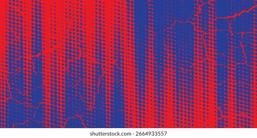 rojo y azul cepillo wrap coche pegatina patrón abstracto Anuncio líneas deportivas combinación de color rojo y azul grunge cepillo patrón motorsport racing diseño, Eps 10.