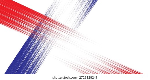 Rojo y azul del cepillo del abrigo de la etiqueta engomada del coche del Anuncio abstracto Líneas deportivas Combinación de color rojo y azul Patrón de pincel grunge Carreras Diseño de automovilismo, Ilustración vectorial.