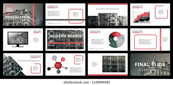 Red and blue Business backgrounds of digital technology. Colored elements for presentation templates. Leaflet Annual report cover design. Banner brochure layout design. Flyer. Vector illustration