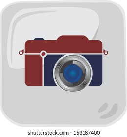 red blue camera icon application