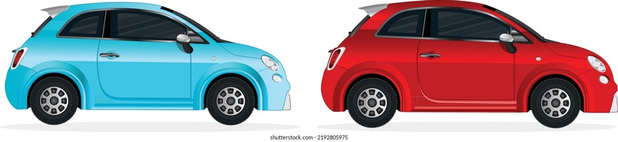 rote und blaue Illustration