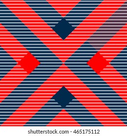 Red and Blue Checked Big Design Pattern. vector Textures illustration