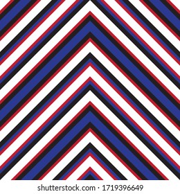 Color rojo y azul diagonal rayado fondo de patrón transparente adecuado para textiles de moda, gráficos