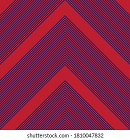 Rot und Blau Chevron diagonal gestreifter, nahtloser Musterhintergrund, geeignet für Modetextilien, Grafiken