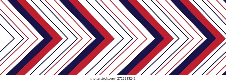 Rot und Blau Chevron diagonal gestreifte nahtlose Muster Hintergrund geeignet für Mode Textilien, Grafiken