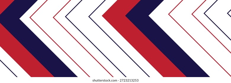 Red and Blue Chevron diagonal striped seamless pattern background suitable for fashion textiles, graphics