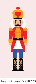 Red and Blue Christmas Nutcracker illustration 