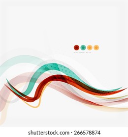 Red and blue color swirl concept, abstract background
