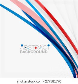 Red and blue color swirl concept, abstract background