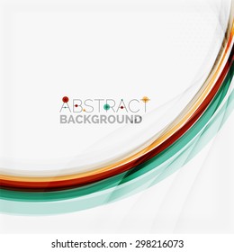 Red and blue color swirl concept, abstract background