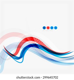 Red and blue color swirl concept, abstract background