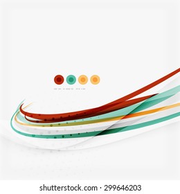 Red and blue color swirl concept, abstract background