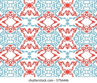 Red and blue color wallpaper pattern